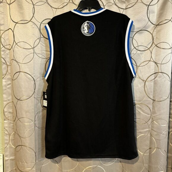 Dallas Mavericks NBA Basketball Club Jersey Black XL Sleeveless Embroidered Logo - Picture 4 of 8